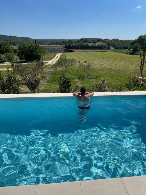 Villa De Vacances Avec Piscine Lussan Lussan  Exterior photo