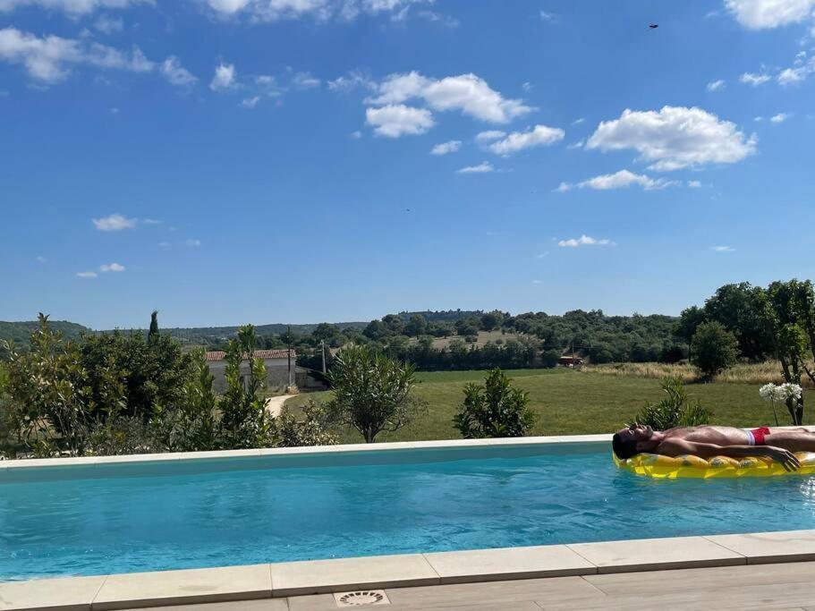 Villa De Vacances Avec Piscine Lussan Lussan  Exterior photo